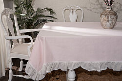 LİNA-2 MASA ÖRTÜSÜ PEMBE 160x240cm - HOME SWEET HOME