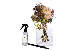 LİNA KOKU ŞİŞESİ SETİ 4 PRÇ 22x30 cm KREM - KERVAN