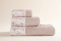 LİON 3 LÜ HAVLU SET (30X50+50X90+70X140) BEJ - PUPİLLA