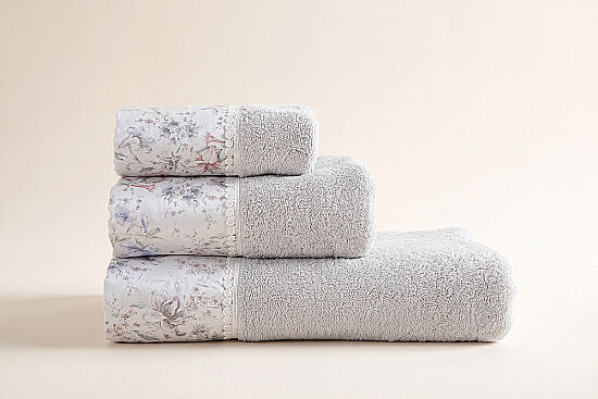 LİON 3 LÜ HAVLU SET (30X50+50X90+70X140) MİNT - 1