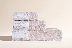 LİON 3 LÜ HAVLU SET (30X50+50X90+70X140) PUDRA - PUPİLLA