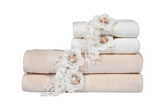 LİVA 4 PRÇ KUTULU HAVLU SET - 1