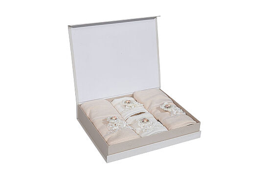 LİVA 4 PRÇ KUTULU HAVLU SET - 7