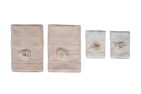 LİVA2 4 PRÇ KUTULU HAVLU SET - 2