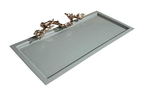 LOESS Comfort Sage Dekoratif Tepsi 60,5 cm L , 33 cm W , 5 cm H ( 25271 ) - 2