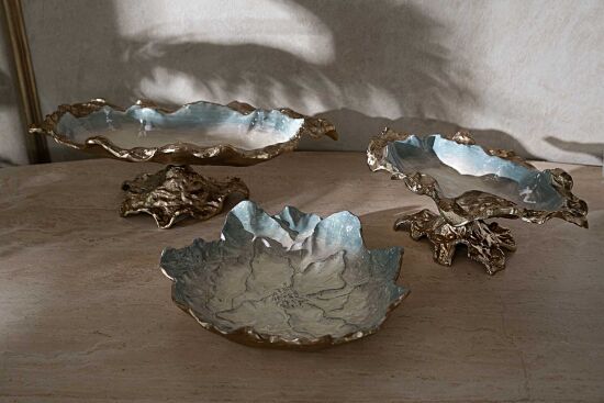 LOESS Scriptures Dekoratif Tabak 31 cm L , 31,5 cm W , 7,5 cm H ( 24634-SCE ) - 4