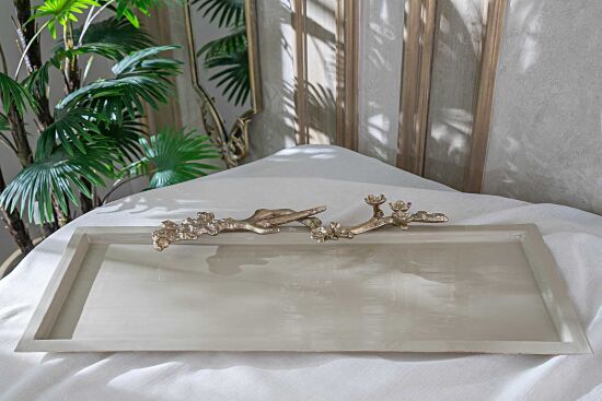 LOESS Silk Stone Dekoratif Tepsi 76 cm L , 34 cm W , 5,5 cm H ( 25272 ) - 3