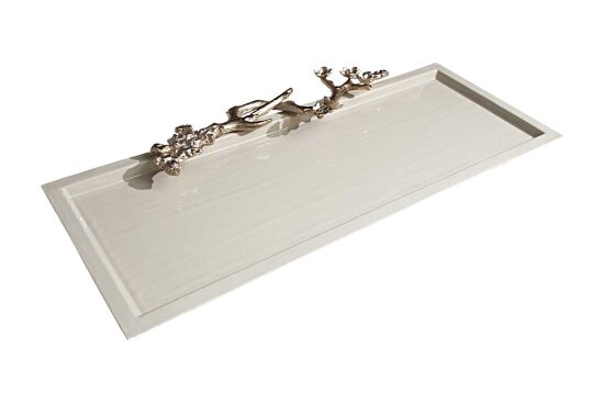 LOESS Silk Stone Dekoratif Tepsi 76 cm L , 34 cm W , 5,5 cm H ( 25272 ) - 2