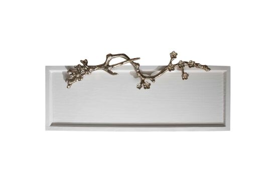 LOESS White Dekoratif Tepsi 88,5 cm L , 36,5 cm W , 7,5 cm H ( 25003 ) - 1