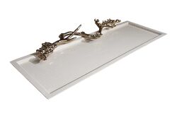 LOESS White Dekoratif Tepsi 88,5 cm L , 36,5 cm W , 7,5 cm H ( 25003 ) - 2