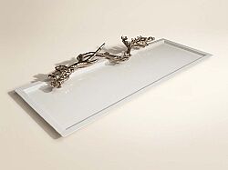 LOESS White Dekoratif Tepsi 88,5 cm L , 36,5 cm W , 7,5 cm H ( 25003 ) - 2