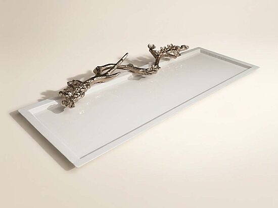 LOESS White Dekoratif Tepsi 88,5 cm L , 36,5 cm W , 7,5 cm H ( 25003 ) - 2