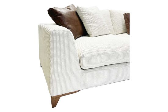 LORA ÜÇLÜ KOLTUK KREM 90x250x65cm (BOX 9857) - 6