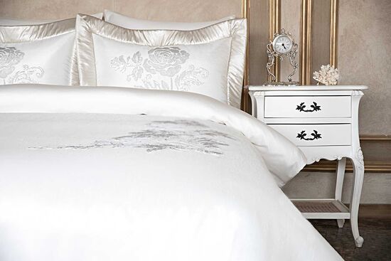 LORİSSA YATAK ORTUSU 270x270cm 4 PRC BEYAZ-GÜMÜŞ