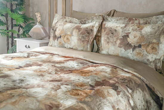 LOYAN NEVRESİM TAKIMI 200X220 CK 6 PRC KAHVE - 2