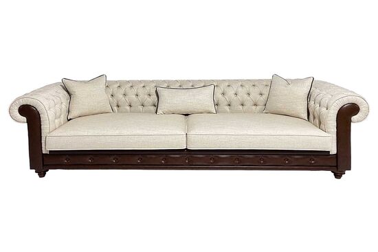 LUCA DORTLU KOLTUK CHESTER KAPITONELI BEJ 100x275x80cm (COSMIC B 21541-04) - 1