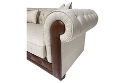 LUCA DORTLU KOLTUK CHESTER KAPITONELI BEJ 100x275x80cm (COSMIC B 21541-04) - 4