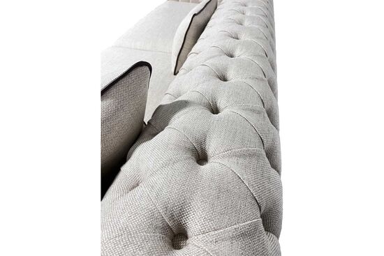 LUCA DORTLU KOLTUK CHESTER KAPITONELI BEJ 100x275x80cm (COSMIC B 21541-04) - 5