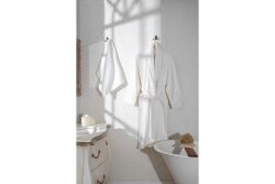 LUİ İKİLİ BORNOZ SET KREM - 2