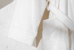 LUİ İKİLİ BORNOZ SET KREM - 3