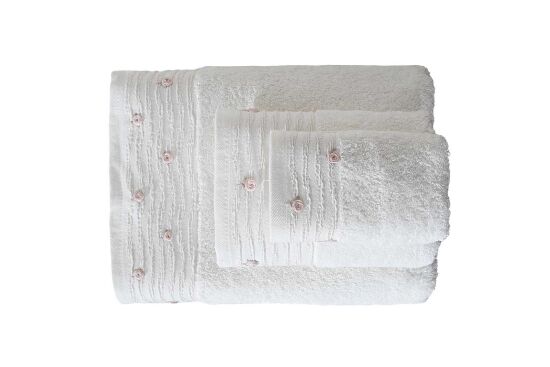 LUİZA 50X90 CM HAVLU KREM - 5