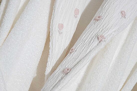 LUİZA İKİLİ BORNOZ SET KREM - 5