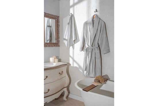 LUİZA İKİLİ BORNOZ SET SEDİR MİNT - 1