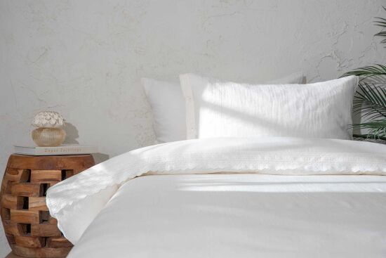 LUNEL NEVRESİM TAKIMI 160x220 3 PRC KREM - 1