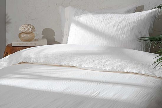 LUNEL NEVRESİM TAKIMI 160x220 3 PRC KREM - 2