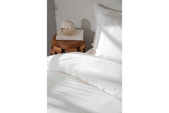 LUNEL NEVRESİM TAKIMI 160x220 3 PRC KREM - 6