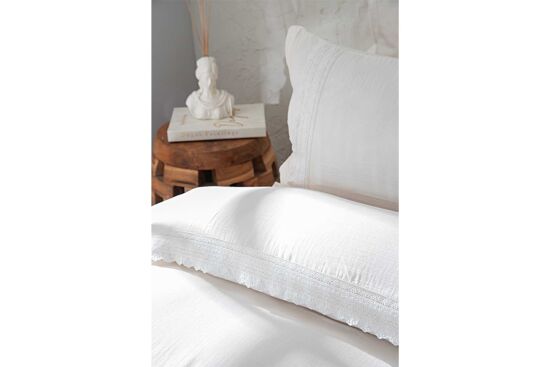 LUNEL NEVRESİM TAKIMI 200X220 4 PRC KREM - 7