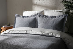 LUNES PİKE - YATAK ÖRTÜSÜ 240x250 3 PRC ANTRASİT - KERVAN