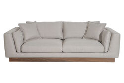 KERVAN - LUZIA UCLU KOLTUK GRI 90x240x65cm (PATARA-02)