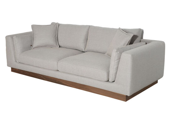 LUZIA UCLU KOLTUK GRI 90x240x65cm (PATARA-02)