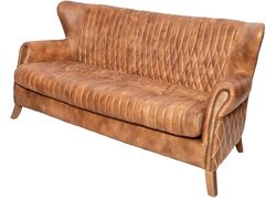 M-018A-3D BUGATTI UCLU KOLTUK DERI CAMEL 198x88x90cm