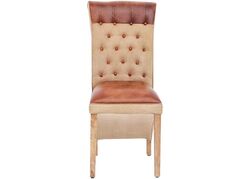 M-16682 SANDALYE DERI+KANVAS 50x50x102cm - 2
