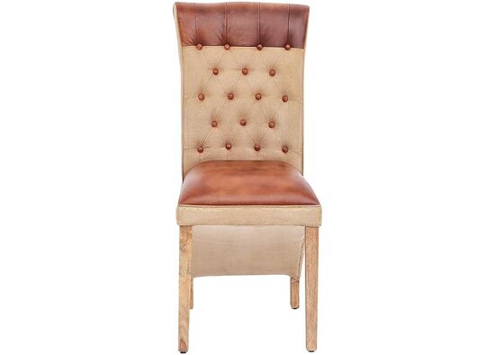 M-16682 SANDALYE DERI+KANVAS 50x50x102cm - 2