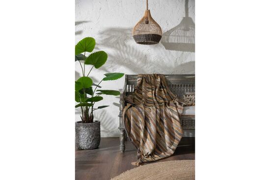 MACELO KOLTUK ŞALI 135X135 HARDAL-YEŞİL