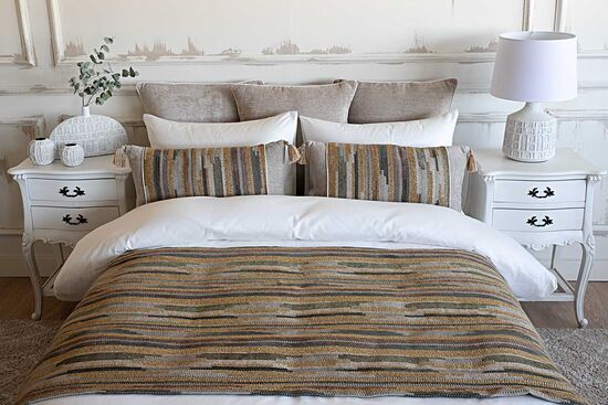 MACELO ŞAL SET 90x250 CM 6 PRC HARDAL-YEŞİL