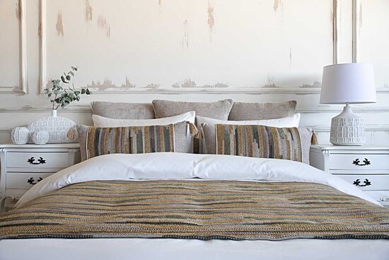 MACELO ŞAL SET 90x250 CM 6 PRC HARDAL-YEŞİL
