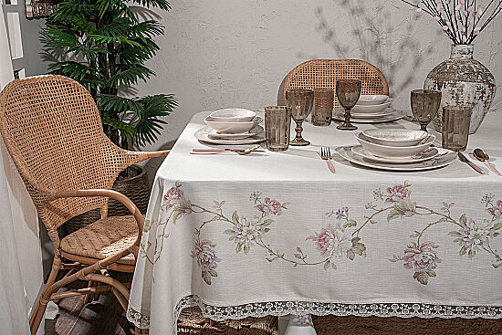 MAGNOLIA 140X140 MASA ORTUSU ECRU - 1