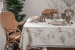 MAGNOLIA 140X180 MASA ORTUSU ECRU - HSH-KRVN ORTAK