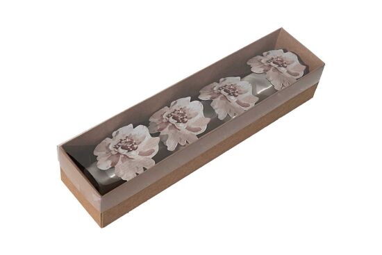 MAGNOLİA 4'LÜ PEÇETE HALKASI 4,5X8 CM - 1