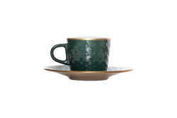 MALTA 2 Lİ FİNCAN TAKIMI (4 PRÇ) KIRMIZI-YEŞİL 95 ml - 5