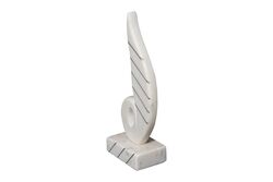 MARBLE DEKORATIF OBJE 10x6x26cm BEYAZ (AH-13084) - Thumbnail