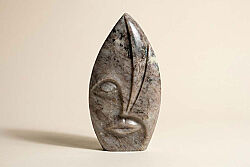 MARBLE DEKORATIF YÜZ 14x4x25cm BEJ (AH-13054) - DEKORATİF OBJE