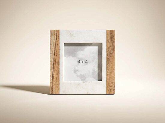 MARBLE FOTOGRAF CERCEVESI 15x15x3cm BEYAZ (AH-13070) - 1