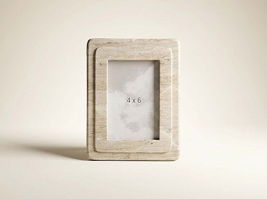 MARBLE FOTOGRAF CERCEVESI 18x23x3cm BEJ (AH-13057) - 1