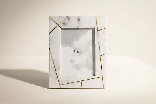 MARBLE FOTOGRAF CERCEVESI 20x26x3cm BEYAZ (AH-13072) - 1
