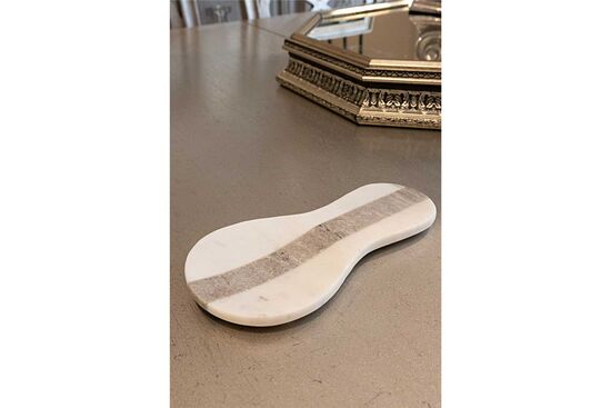 MARBLE KASIKLIK 12x2x23cm BEYAZ (AH-13055)